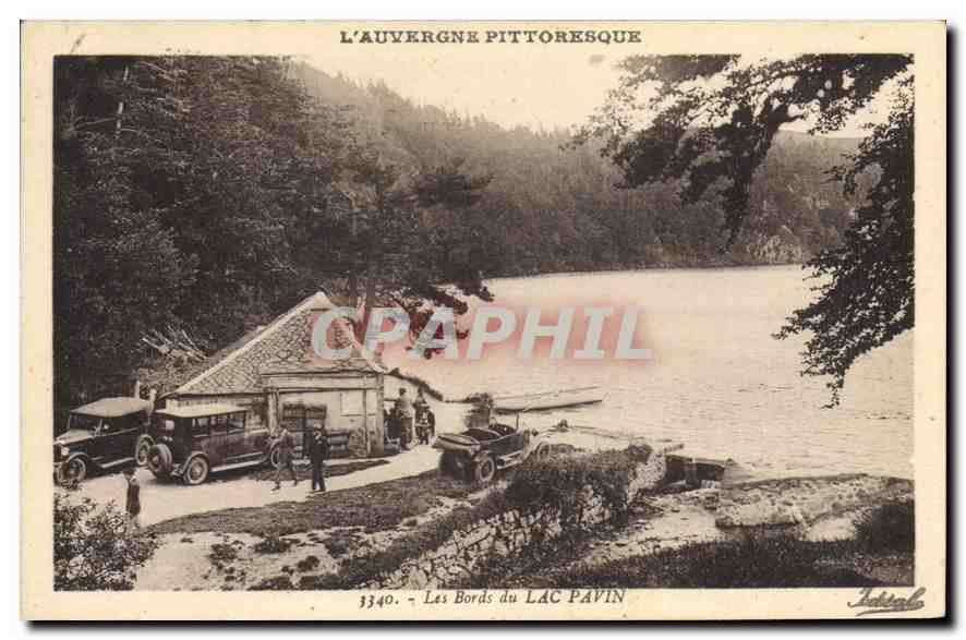 Les Bords du Lac Pavin — L'Auvergne Pittoresque — Édition Idéale, Vichy, n° 3340