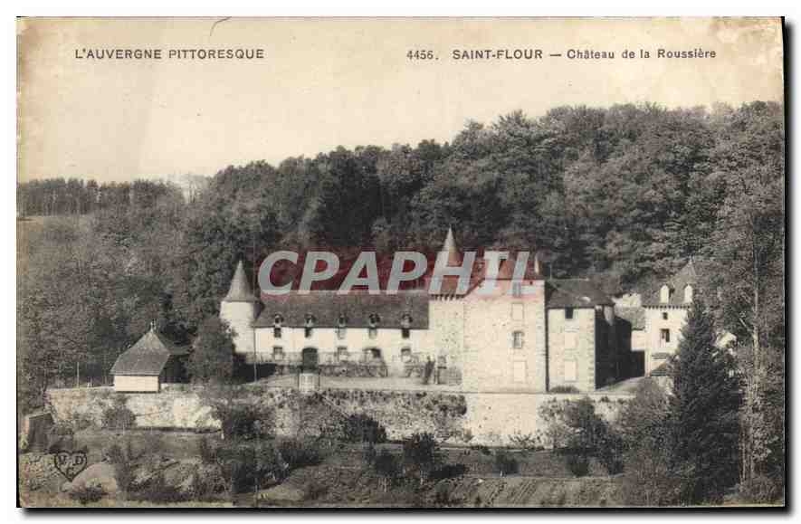 CPA L'Auvergne Pittoresque Saint Flour chateau de la Roussiere 