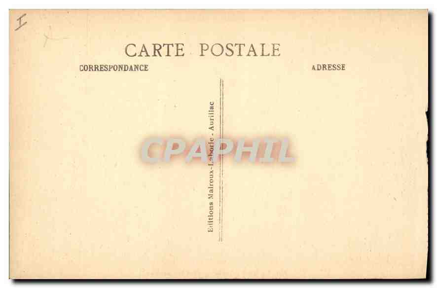 CPA Le Cantal Pittoresque Ligne d'Aurillac a Mauriac Viaduc et Pont du Rouflet  — Rückseite