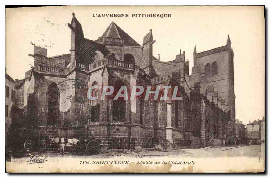 CPA L'Auvergne Pittoresque Saint Flour Abside de la Cathedrale 