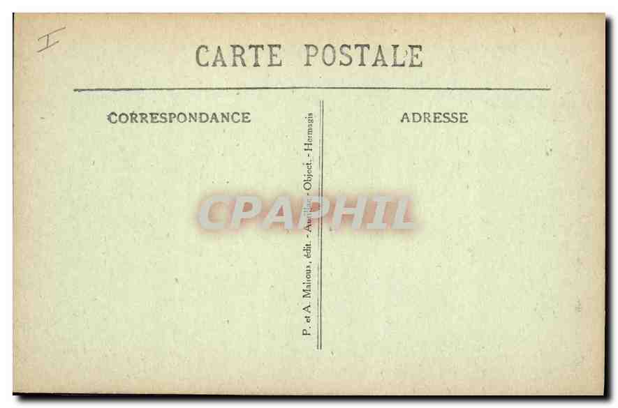 CPA L'Auvergne Pittoresque St Flour Cantal Ruines du Chateau d'Alleuze  — Rückseite