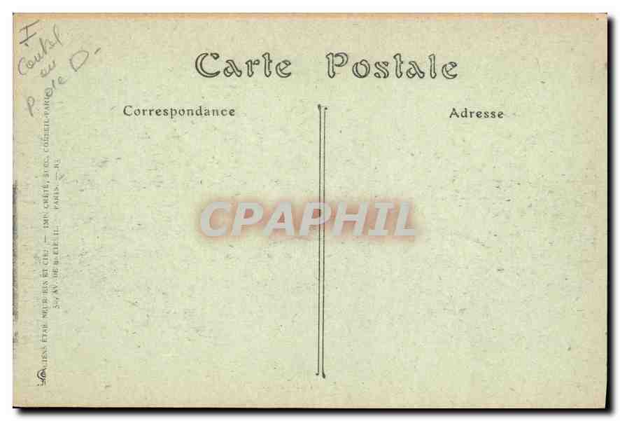 CPA Saint Flour Le Chateau du Sailhans  — Rückseite