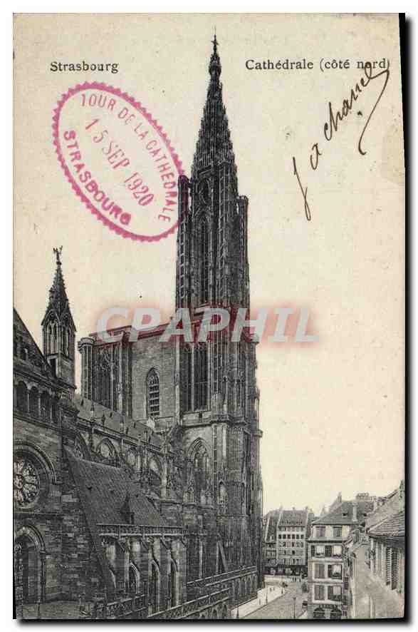 CPA Strasbourg Cathedrale cote nord 