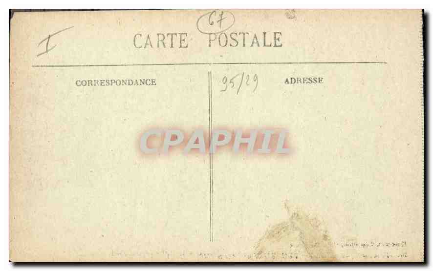 CPA Strasbourg Alsace Pont Metallique  — Rückseite