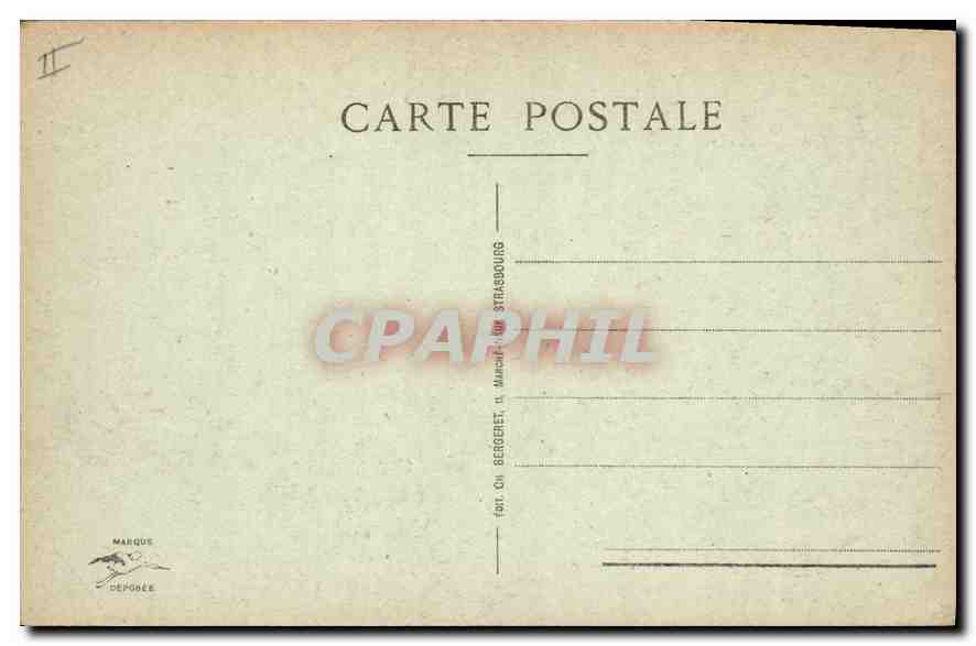 CPA Strasbourg Pont du Chemin de fer sur le Rhin pres Kehl  — Rückseite