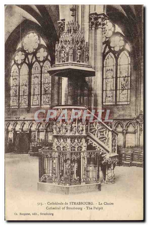 CPA Cathedrale de Strasbourg La Chaire 