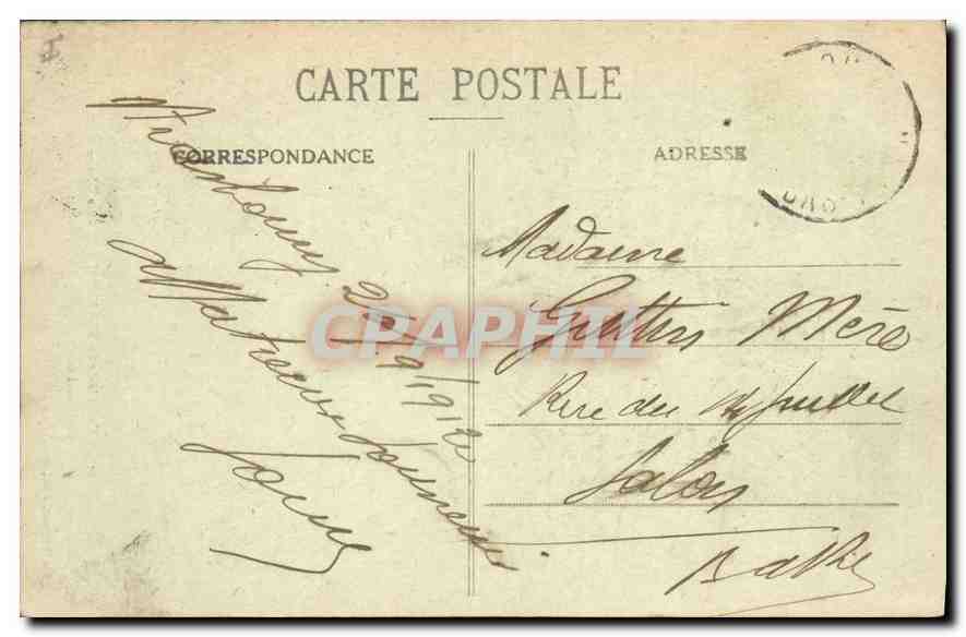 CPA Cathedrale de Strasbourg La Chaire  — Verso