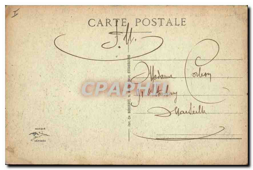 CPA Strasbourg les Ponts du Rhin pres de Kehl  — Rückseite
