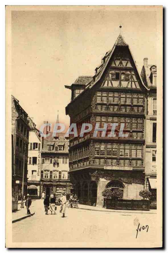 CPA Strasbourg Bas Rhin place de la Cathedrale Maison Kammerzell XV siecle 