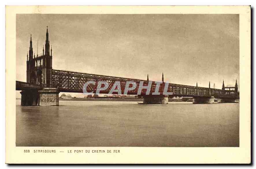 CPA Strasbourg le Pont du Chemin de Fer 