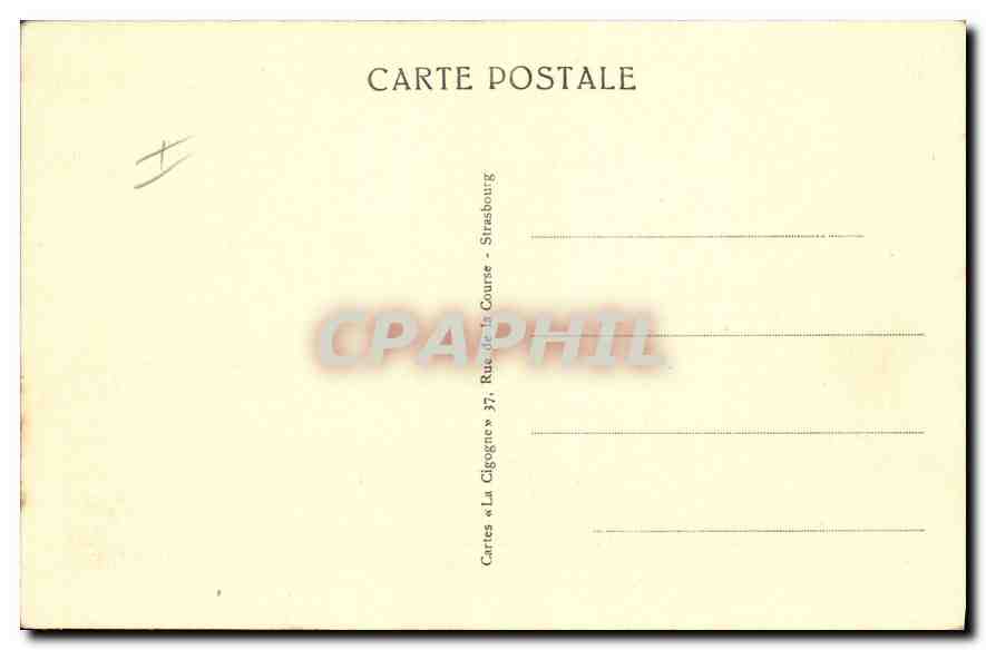 CPA Strasbourg le Pont du Chemin de Fer  — Verso