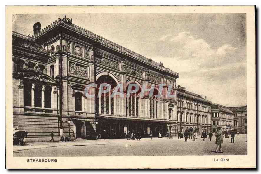 CPA Strasbourg la Gare 