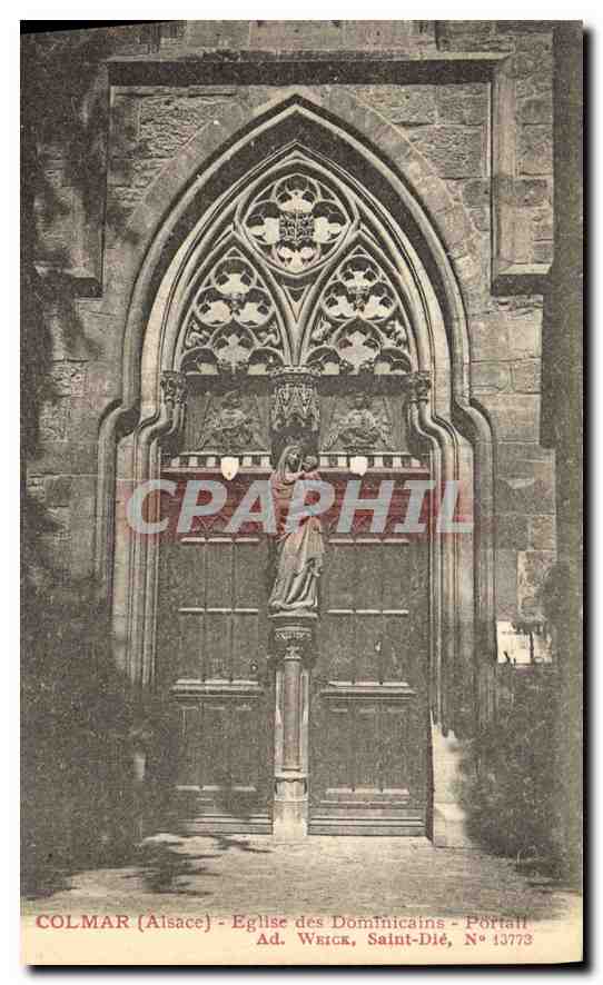 Colmar (Alsace) - Église des Dominicains - Portail