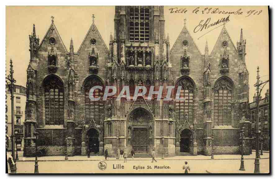 CPA Lille Eglise St Maurice 