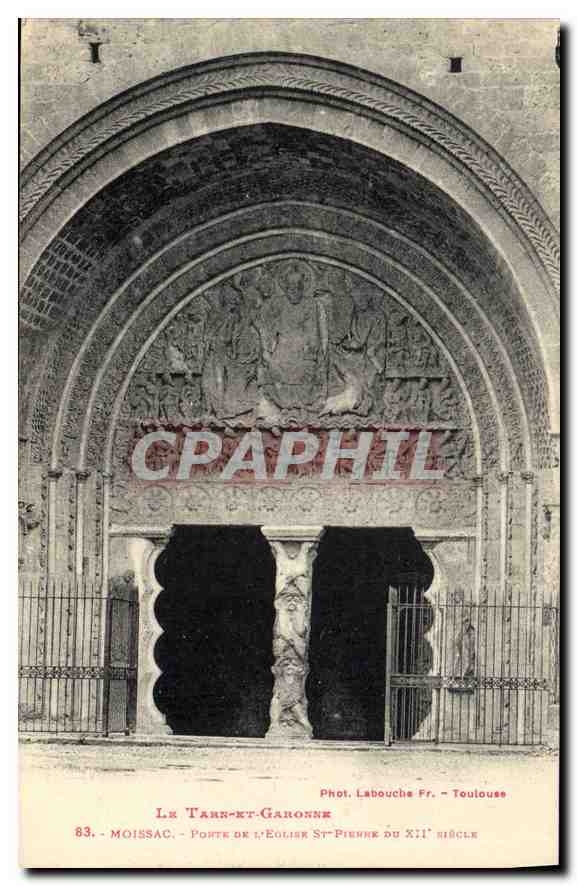 Moissac — Porte de l'église Saint-Pierre du XIIe siècle — Phot. Labouche Fr. - Toulouse