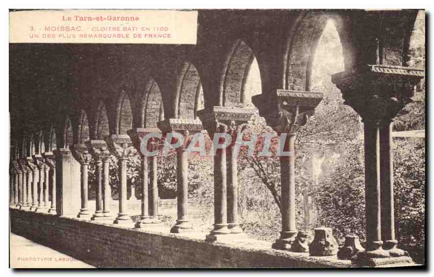 CPA Le Tarn et Garonne Moissac Cloitre batie en 1100 un des plus Remarquable de France 