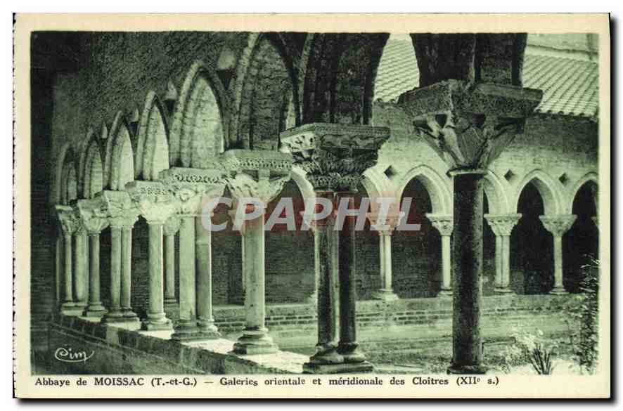 CPA Abbaye de Moissac T et G Galeries orientale et meridionale des Cloitre XII S 
