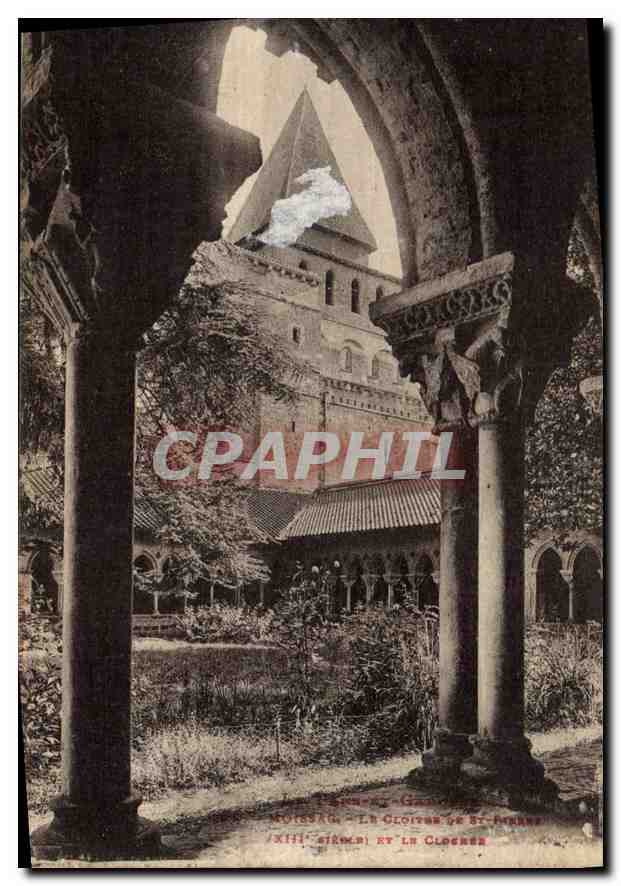 CPA Le Tarn et Garonne Moissac le Cloitre de St Pierre XIII siecle et le Clocher