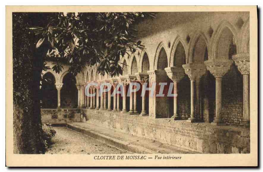 CPA Cloitre de Moissac vue interieure 