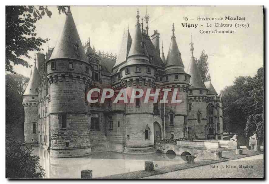 Vigny - Le Château (1505) - Cour d'honneur — Edit. J. Klein, Meulan