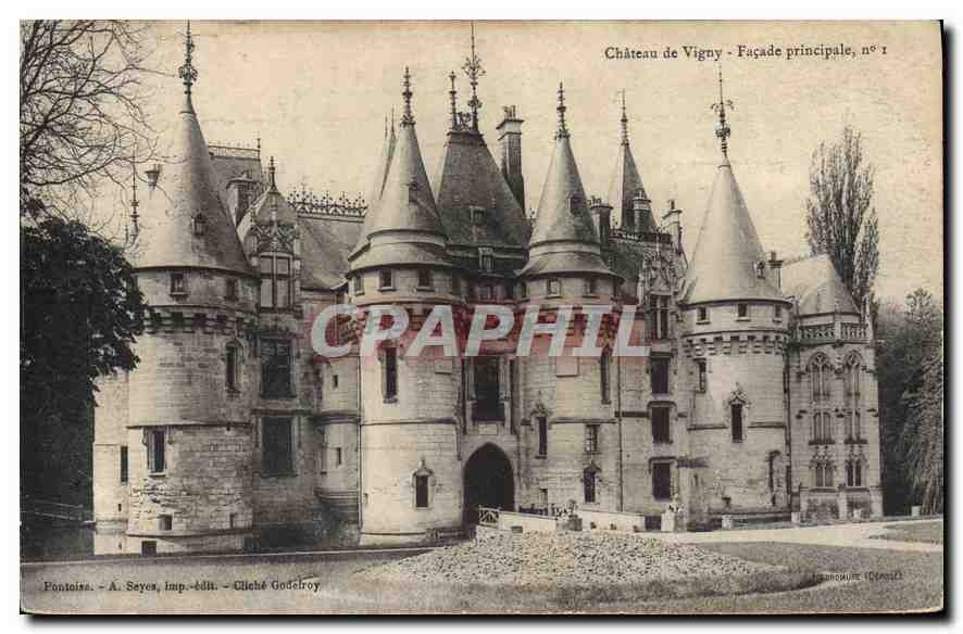 Château de Vigny - Façade principale, n°1 — Pontaize, A. Sayes, imp.-édit. — Cliché Godefroy