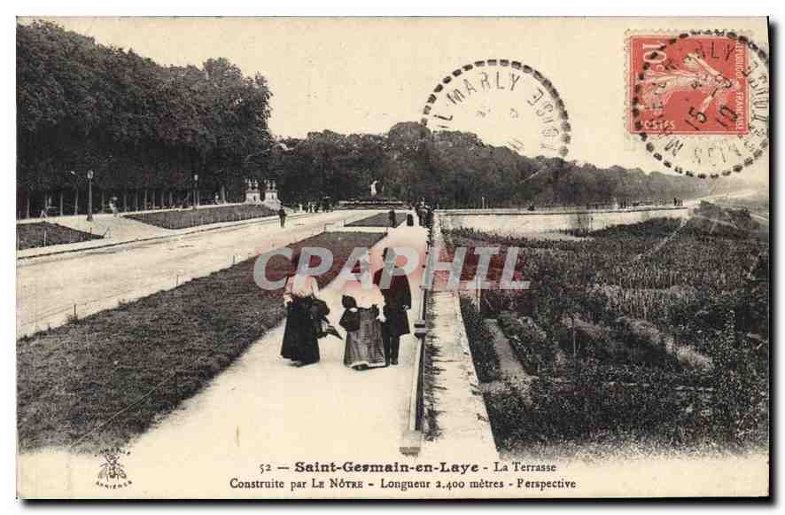 CPA Saint Germain en Laye La Terrasse Costriute par La Notre Longeur 