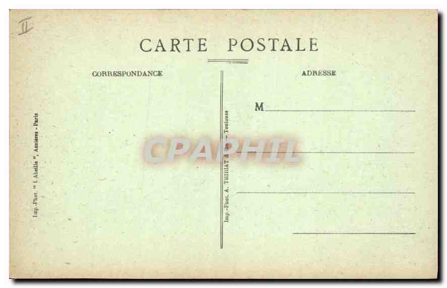 CPA Saint Germain en Laye Le Rond Point des Roses et la Terrasse Zeppelin Dirigeable — Verso