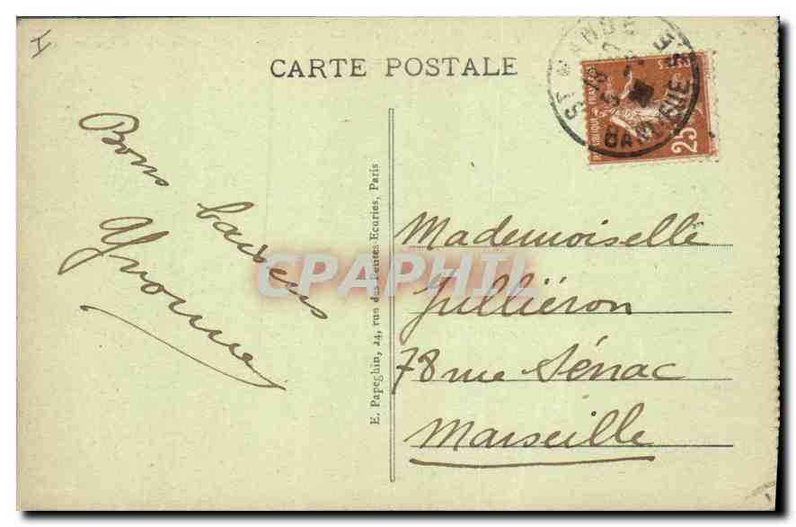 CPA Saint Germain en Laye Le Pavillin Henry IV Descente des Grottes  — Verso