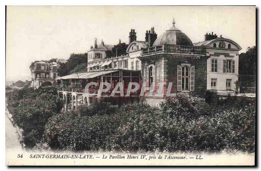 CPA Saint Germain en Laye Le Pavillon Henri IV pri de l'Ascenseur 