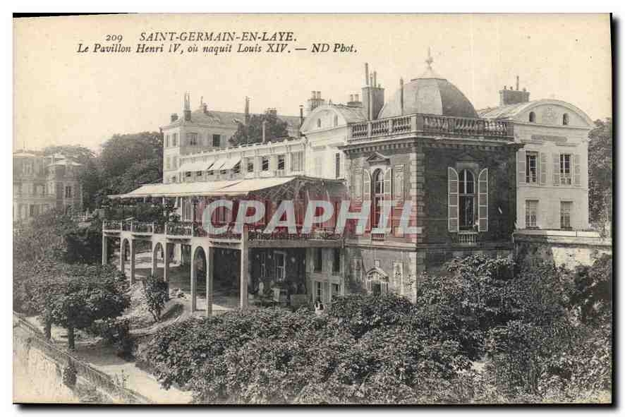 CPA Saint Germain en Laye Le Pavillon Henri IV ou naquit Louis XIV 