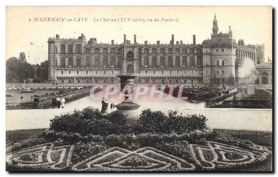 St-Germain-en-Laye - Le Château (XVIe siècle), vu du Parterre