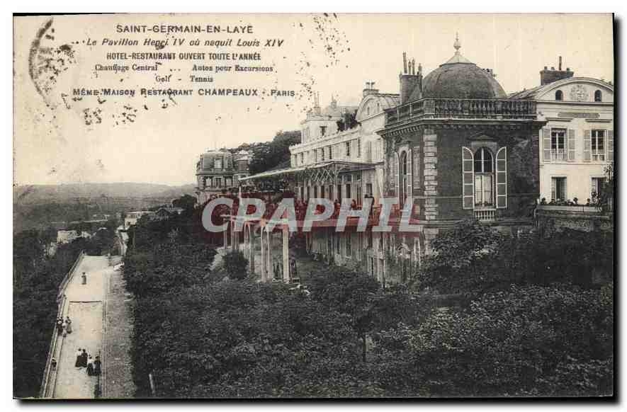 CPA Saint Germain en Laye Le Pavillon Henri IV ou nequit Louis XIV 