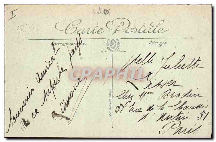 CPA Saint Germain en Laye Le Chateau  — Rückseite