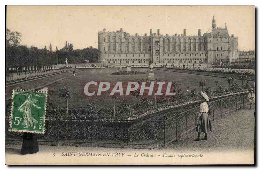 CPA Saint Germain en Laye Le Chateau Facade septentrionale 
