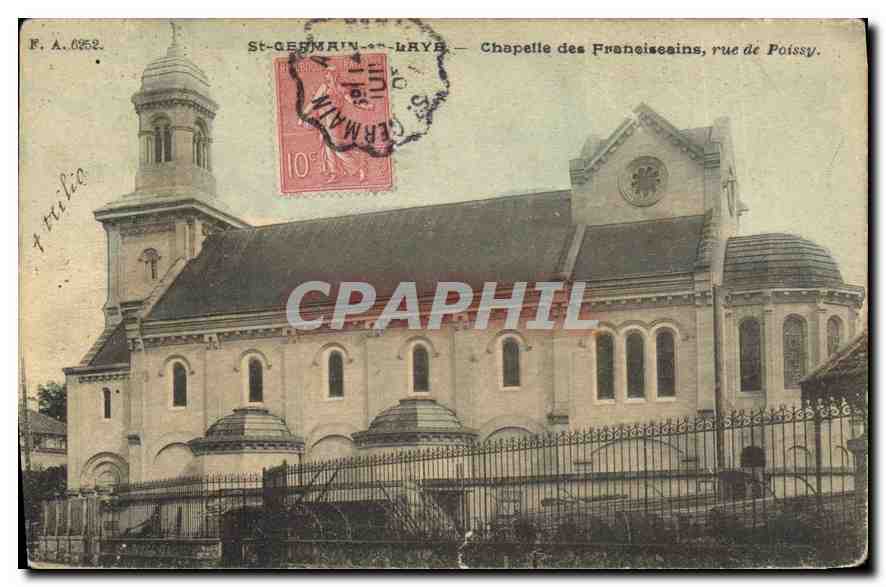 CPA Saint Germain en Laye Chapelle des Fransoiseanis rue de Poissy 
