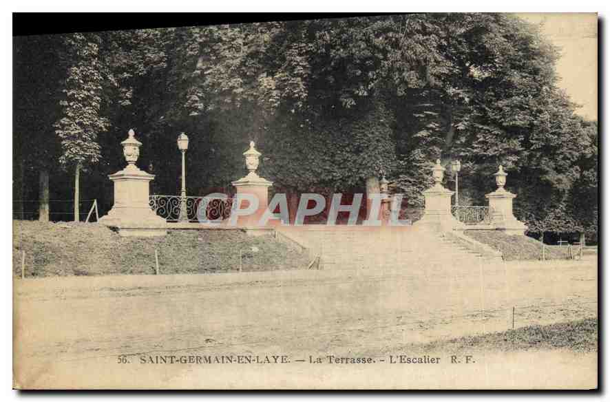 CPA Saint Germain en Laye La Terrasse l'Escalier 