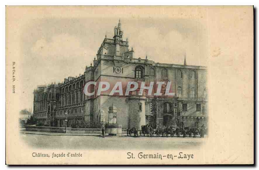 CPA Saint Germain en Laye Chateau  facade d'entree 