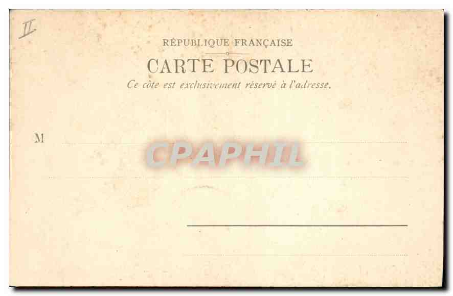 CPA Saint Germain en Laye Chateau  facade d'entree  — Verso