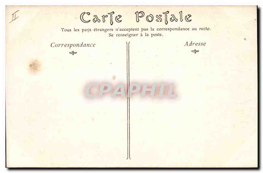 CPA Saint Germain en Laye Rond Point de la Terrasse Le Torrent Statue  — Rückseite