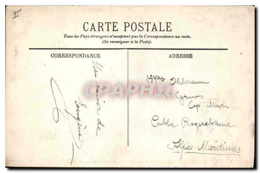 CPA Saint Germain en Laye Facade Septentrionale du Chateau  — Verso