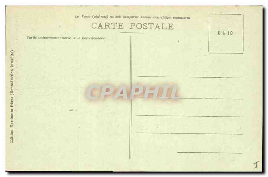 CPA Grenoble Ses environs Uriage les Bains Le Chateau  — Rückseite