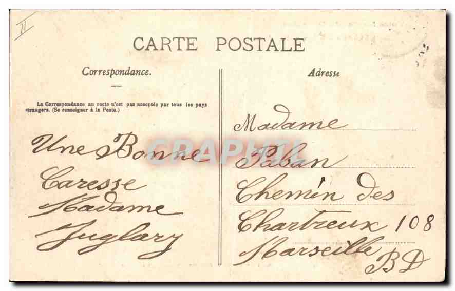 CPA Dauphine Chateau d'Uriage et Belledonne  — Rückseite