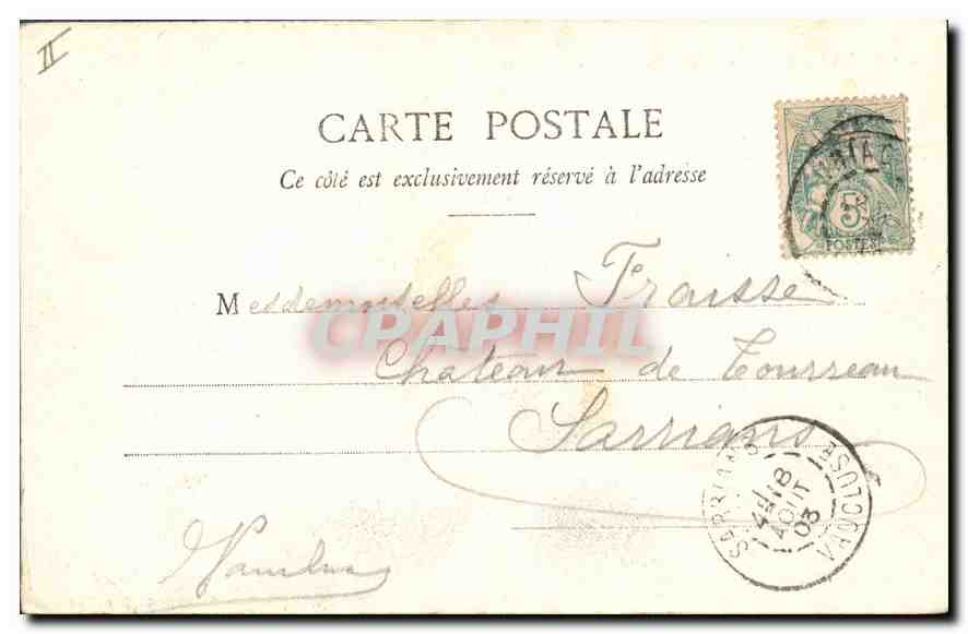 CPA Uriage les Bains Le Vieux Chateau  — Rückseite