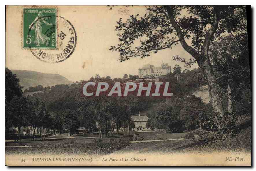 Uriage-les-Bains (Isère) — Der Park und das Schloss — ND. Plot