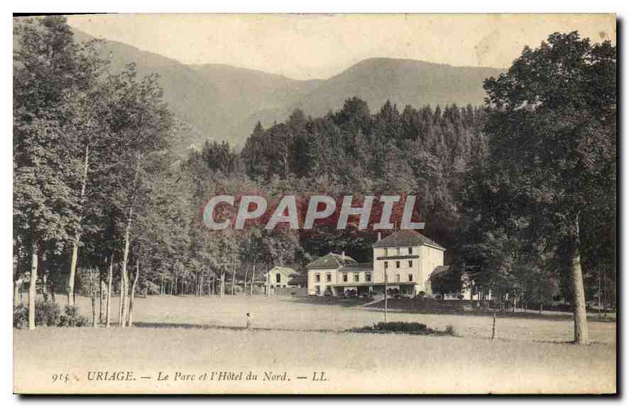 CPA Uriage Le Parc et l'Hotel du Nord 