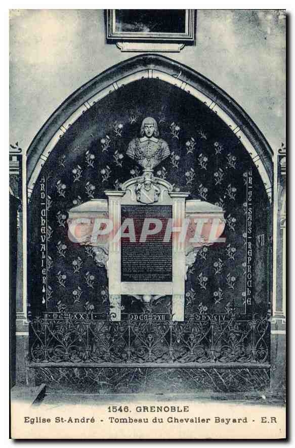 CPA Grenoble Eglise St Andre Tombeau du Chevalier Bayard 