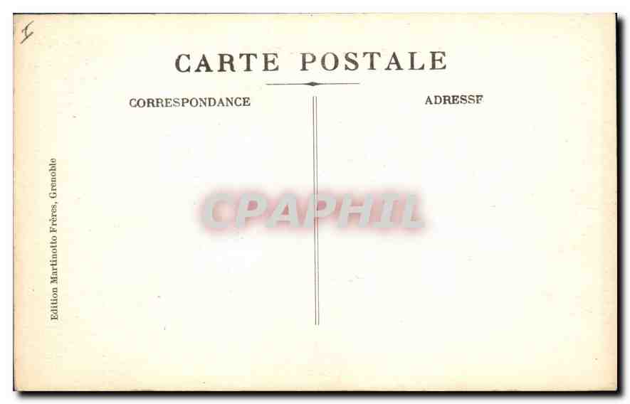 CPA Grenoble Jardin de Ville le Lac  — Rückseite