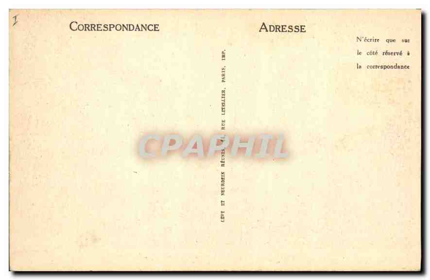 CPA Annecy Le Thiou et le Palais de L'Isle  — Verso