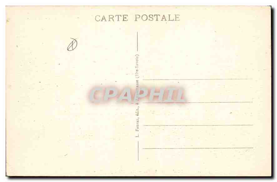 CPA Lac d'Annecy Hte Savoie Duingt Eglise et Chateau  — Rückseite