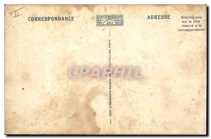 Annecy — Le Vapeur "Ville d'Annecy" — LL — Éditeur Ellen, n° 281 — Verso